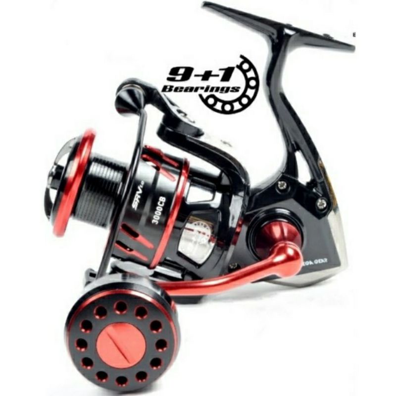 Reel maguro SRV 800 1000 2000 3000 | 9+1 Bearing |Mega Gear | Power Handle | Alat pancing Unggulan