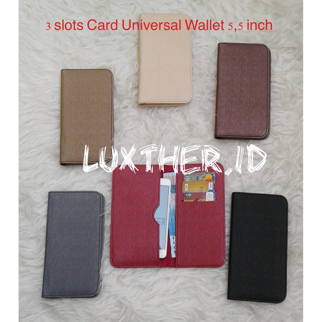 LUXTHER - 3 slots Card Universal Wallet 5,5&quot; / Dompet Kartu / Card Holder