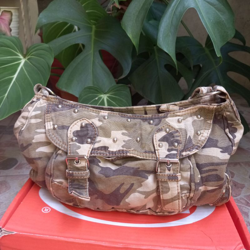 preloved tas kanvas army (tas ketek)