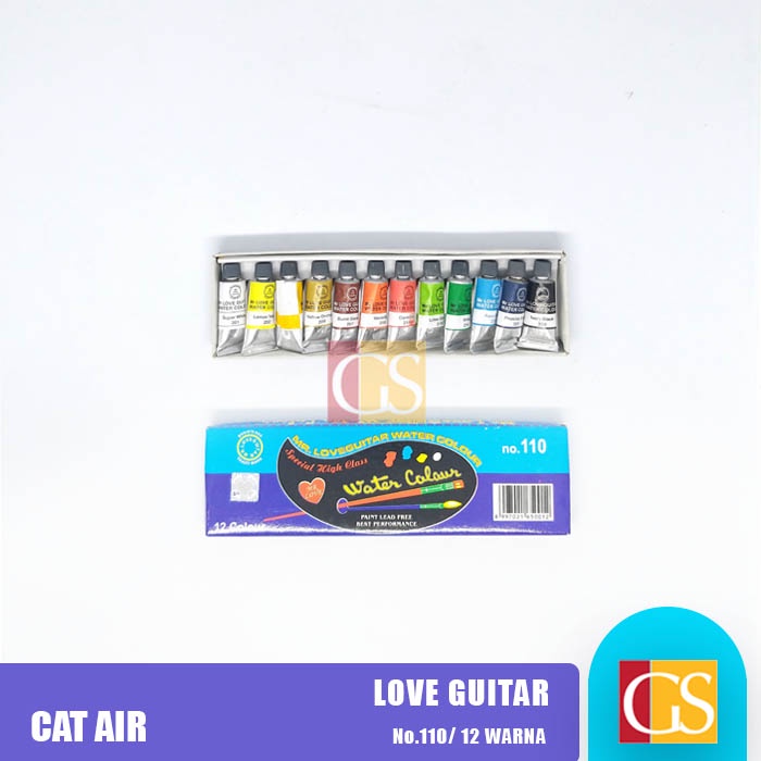 

CAT AIR WATER COLORS LOVE GUITAR 12 WARNA