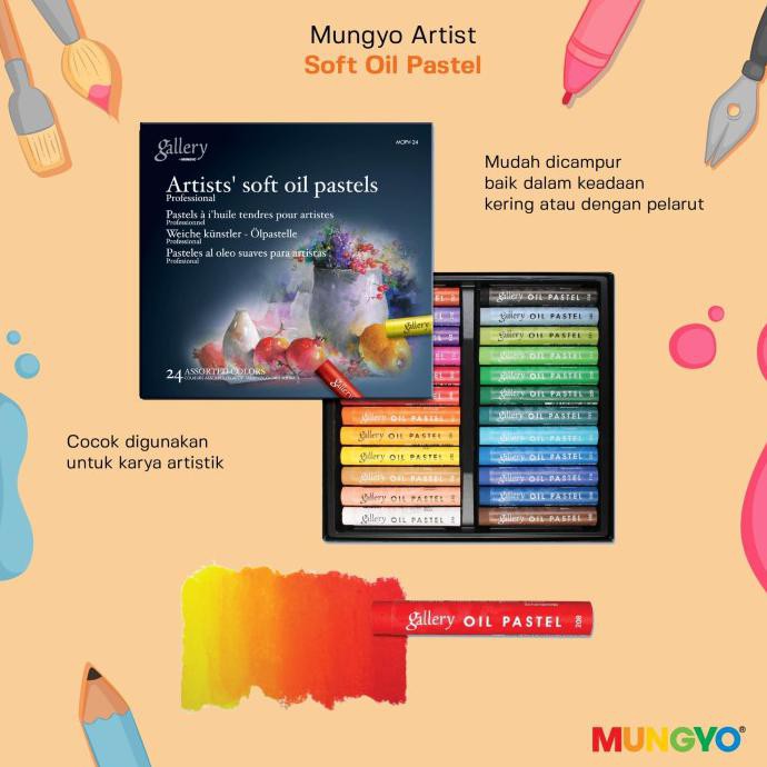 

(COD) Mungyo - Artist Soft Oil Pastel 24 PCS