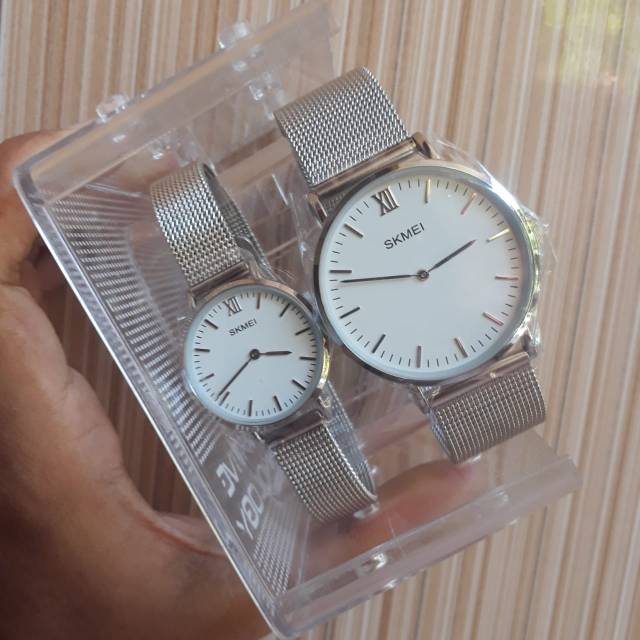 Jam tangan couple Skmei 1181SW &amp; 1181SM asli original fashion pria cowok laki laki murah