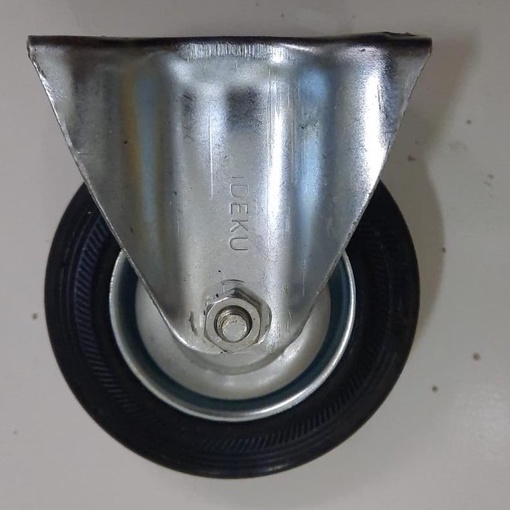 roda karet 4" fixed / roda troly 4" mati / roda Caster 4" mati roda karet