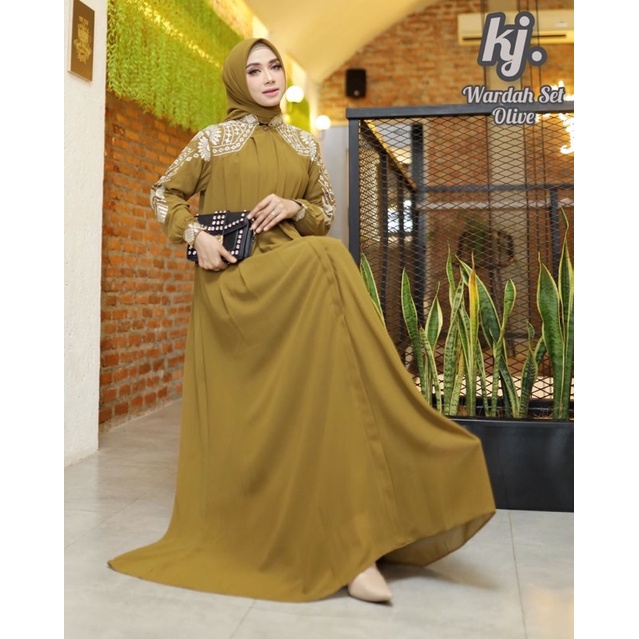 GAMIS SYAR'I WARDAH SET BY KJ / BY KHADIJAH