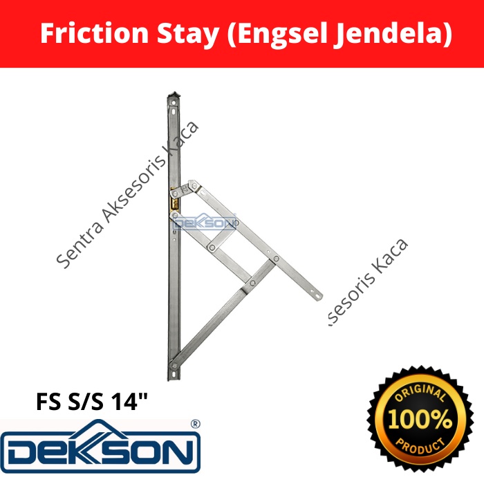 Jual Engsel Jendela Casement Dekkson Friction Stay Fs S S Shopee Indonesia