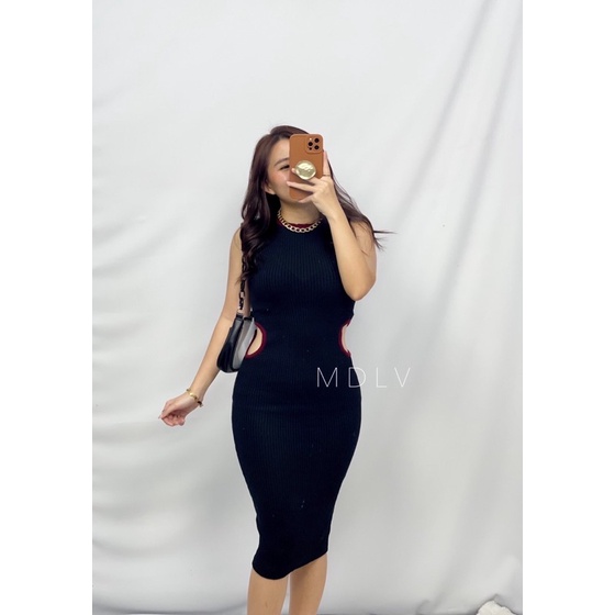 MDLV ~ Ranie Dress Rajut Dress Bodycon Rajut Fashion Wanita