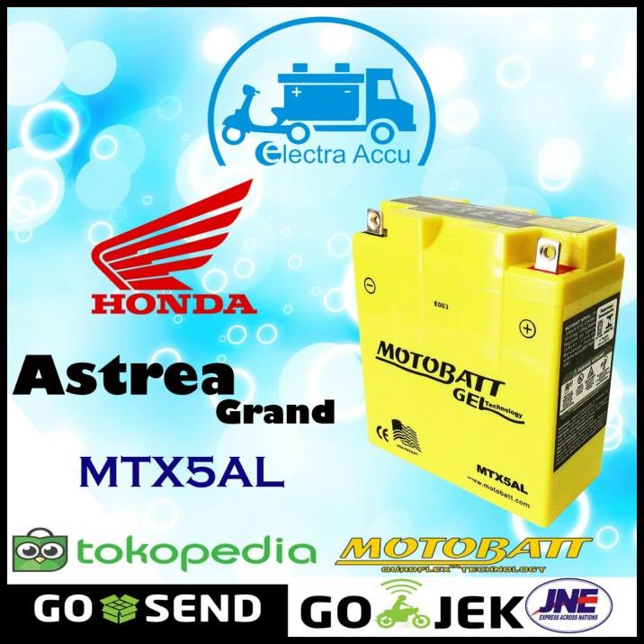 Aki Motor Honda Astrea Grand Motobatt Mtx5Al Aki Kering