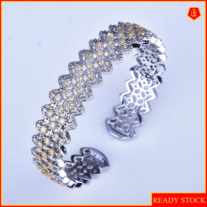 [Ready Stock]Retro Affordable Luxury Full Diamond Lace Bracelet