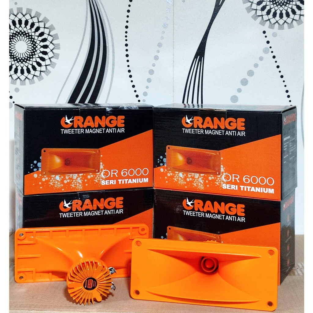 Tweeter Magnet Anti Air ORANGE OR 6000 OR6000 Speaker Pemanggil walet Original | SPEAKER MAGNET | SP