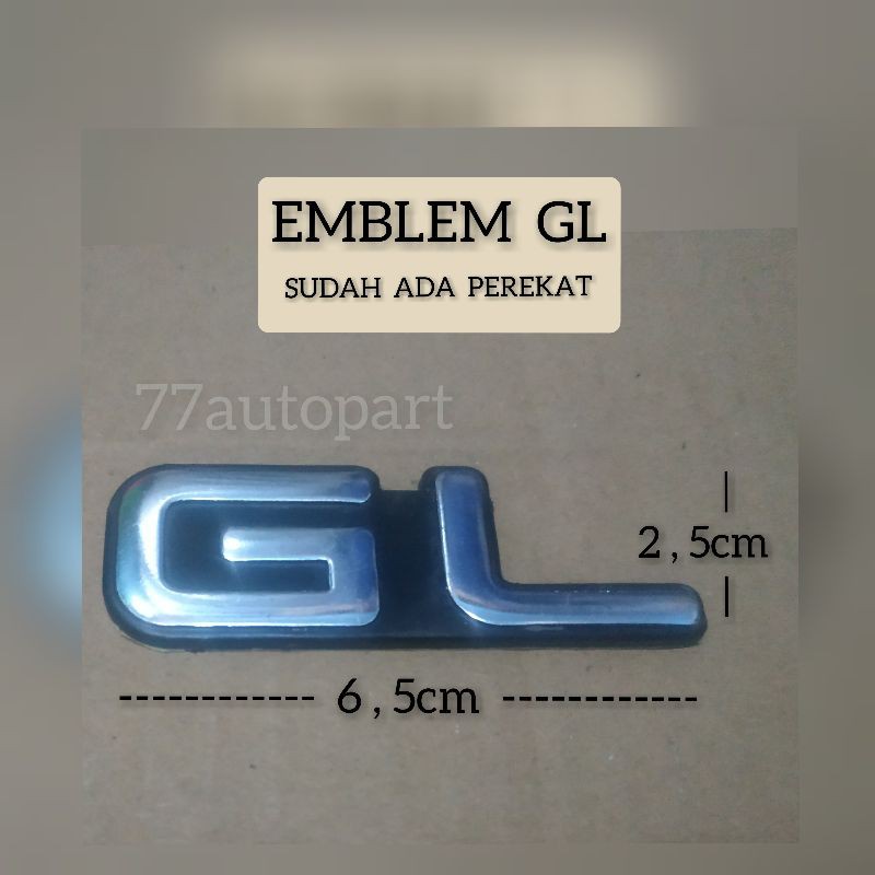 Emblem GL untuk corolla