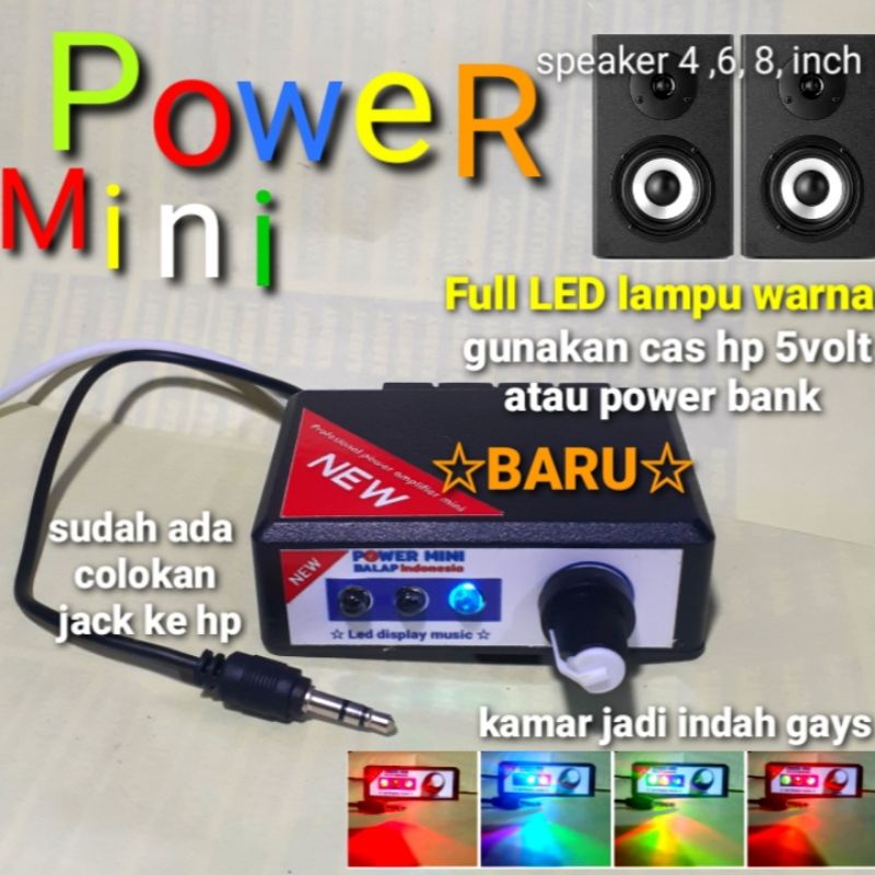 PROMO Power amplifier mini warna warni