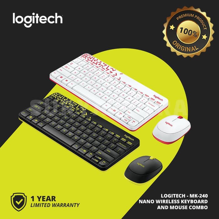 Keyboard Mouse Wireless Logitech MK240 / MK 240