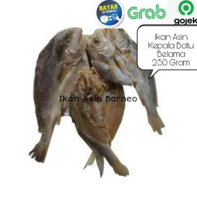 Ikan Asin Kepala Batu Kering 250 Gram Ikan Belama Super