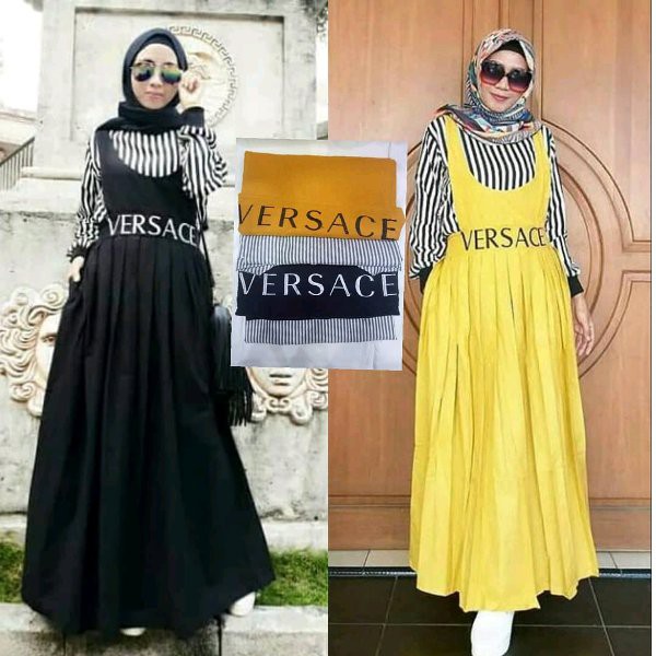 TERUPDATE Baju Muslim Wanita Versace Set BL TERMURAH