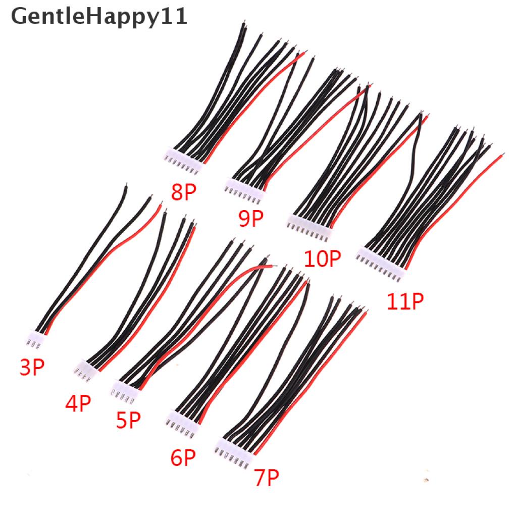 Gentlehappy 5Pcs 2-10P LiPo Baterai Balance Charger Kabel Kawat 22AWG JST-XH Balancer Cable