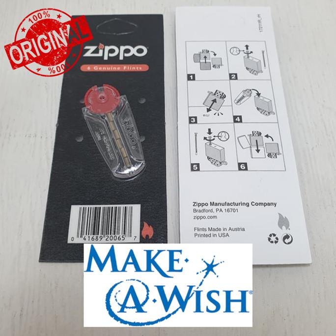 Zippo Original Batu Api Korek Gas / Zippo 6 Genuine Flint'S Best