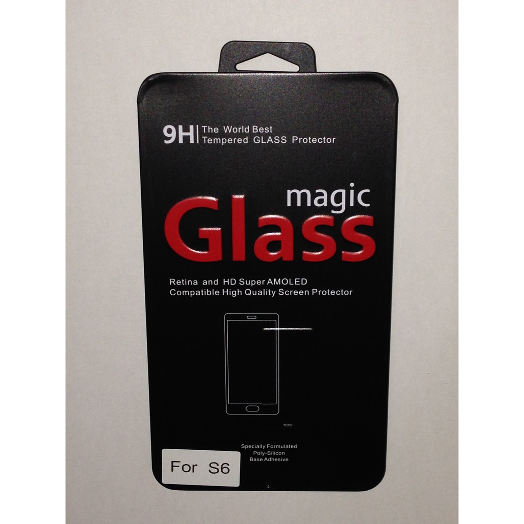 Samsung Galaxy S6 Magic Glass Premium Tempered Glass with Metal Packaging