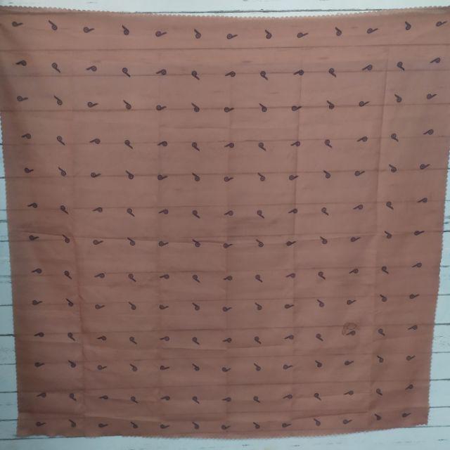 HIJAB SEGIEMPAT  LASER CUT MOTIP AKSARA-mocca