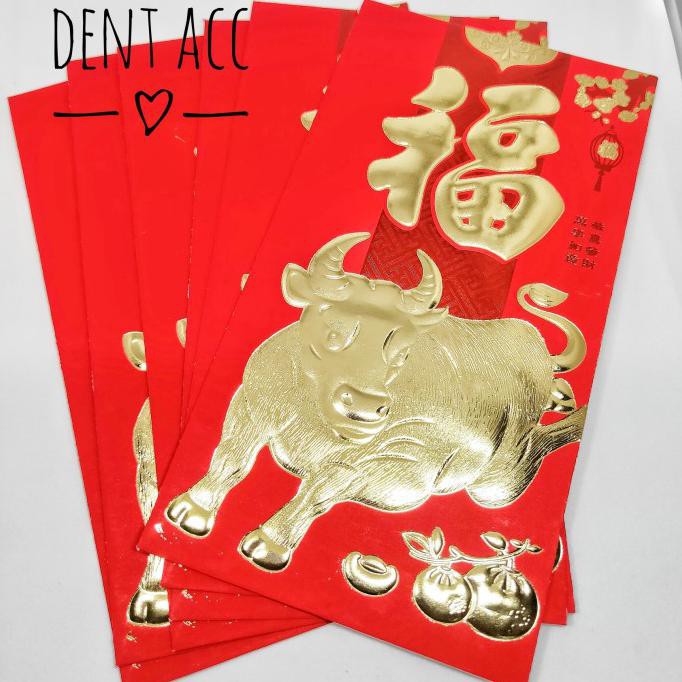 

Jual | Sale | Diskon angpao shio kerbau imlek THN 2021,barang bagus ,murah meriah isi 6pcs Terlaris