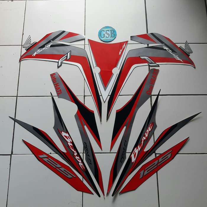 promo striping stiker motor honda blade fi 125 2016