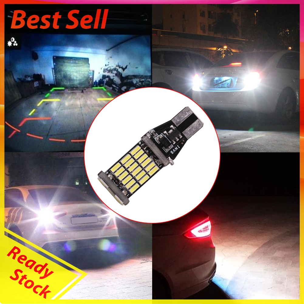 T15 W16W LED Car Reverse Light Bulb Canbus 4014 45 SMD 12V Turn Signal Lamp