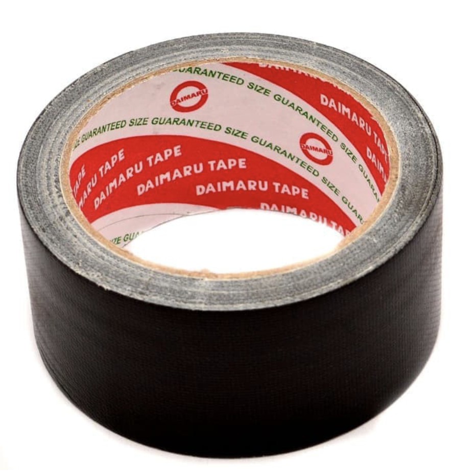 

LAKBAN KAIN HITAM DAIMARU 1,5" CLOTH TAPE SELOTIP LAKBAN SOLATIP TEBAL ISOLASI GROSIR LUSIN ECER