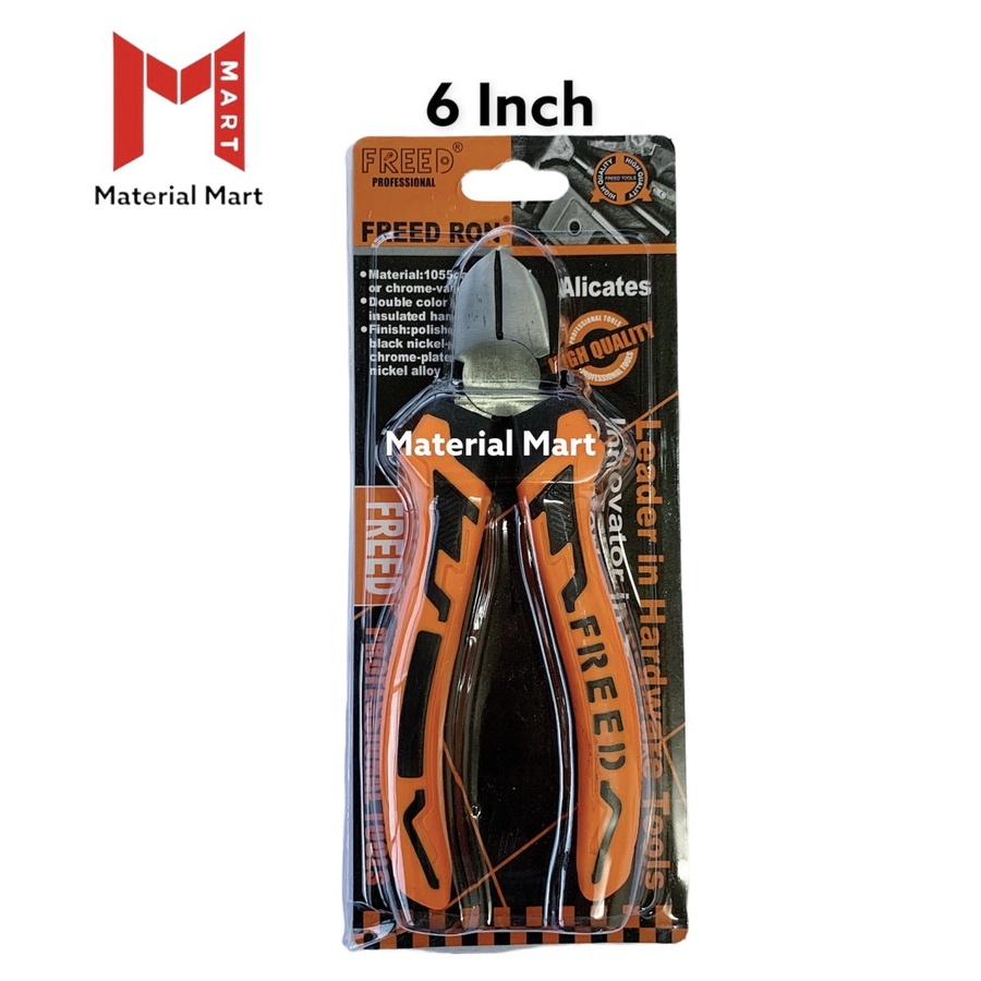 Tang Potong Baja 6 Inch | Diagonal Cutting Plier 6&quot; | Pemotong Kawat 6 | Material Mart