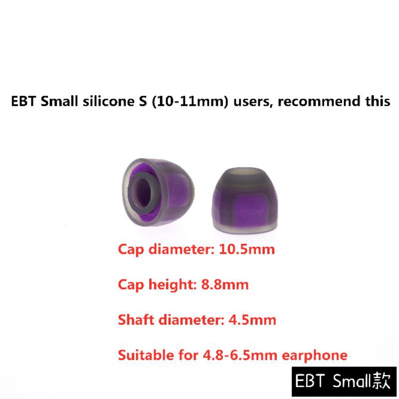 Earbond EBT Earplug Replaceable Memory Foam Silicone Sponge Eartips