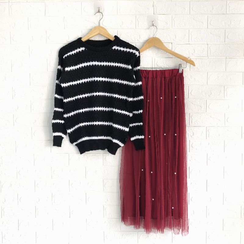 Setelan Rok Wanita Konita Cantik Lucu Simple Casual