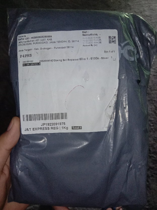 Obeng Set Reparasi Magnetik Elektronik 60 In 1 Smartphone Hp Multifungsi