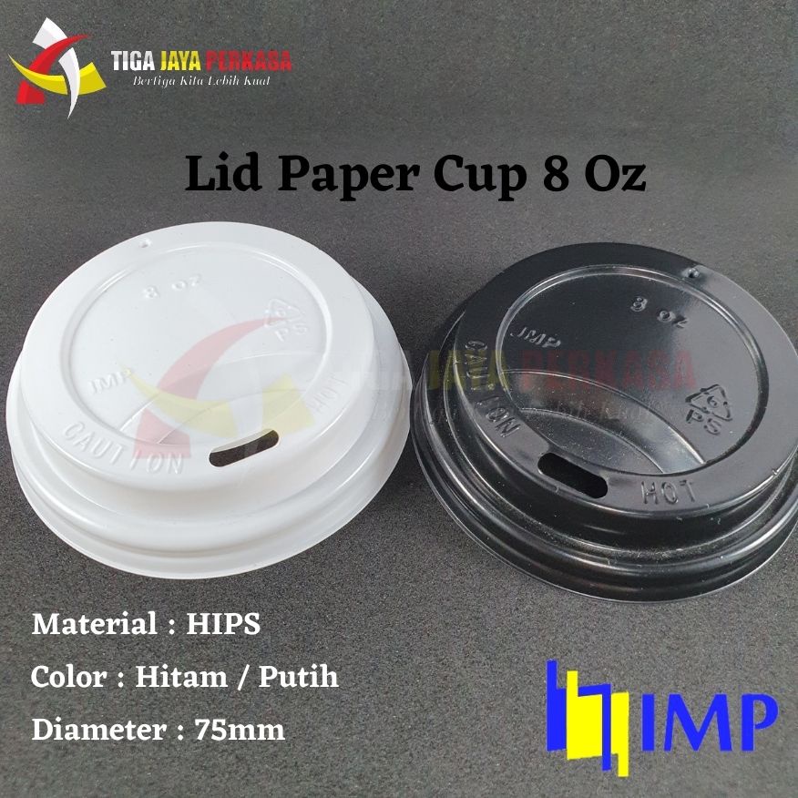Tutup Paper Cup 8 oz / Lid Paper Cup 8 oz. @50 Pcs