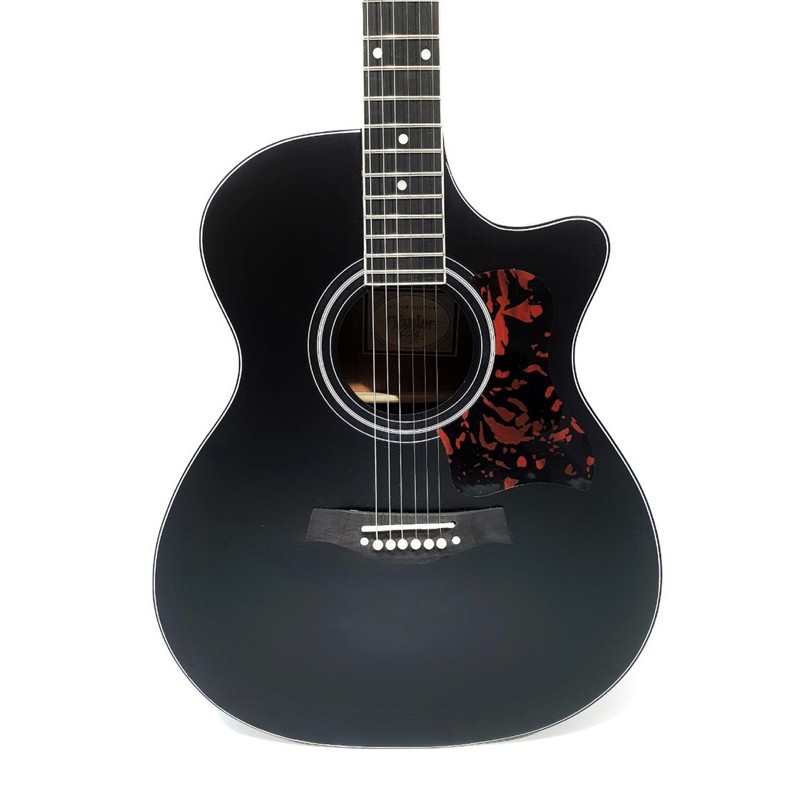 Gitar Akustik Elektrik Merk Taylor Warna Hitam Natural Equalizer Tuner Spruce String Trusrod