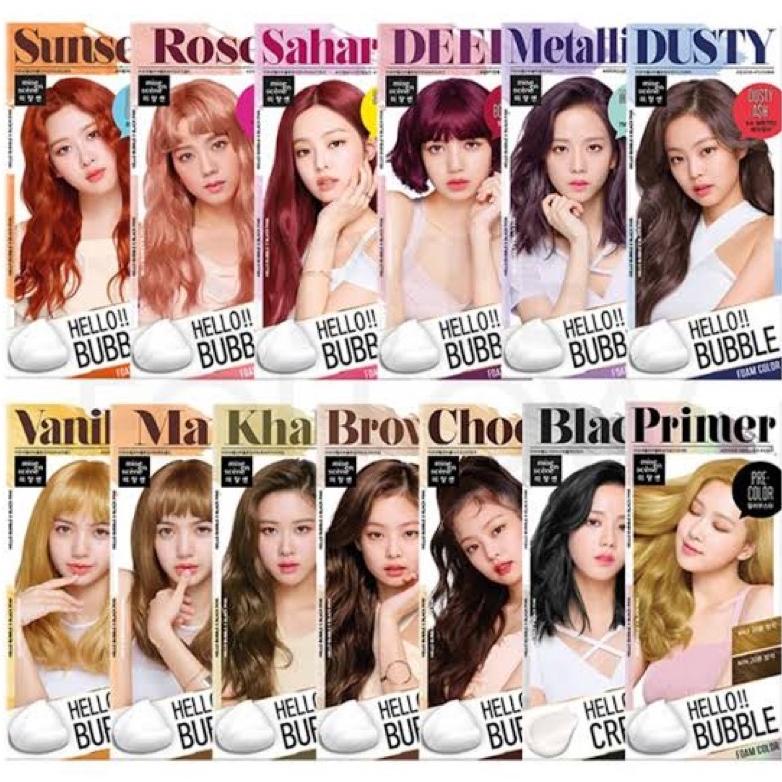Jual Mise En Scene Hello Bubble Hair Color Dye Foam ( Cat Rambut Korea