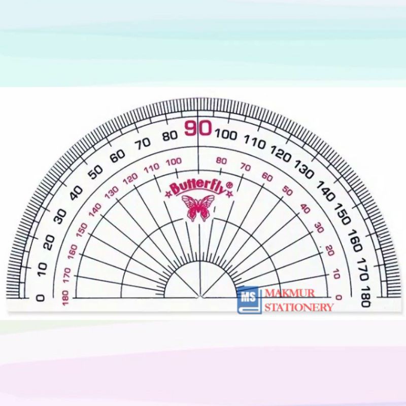 

Busur Plastik/Busur Derajat 180/10 Cm New Butterfly