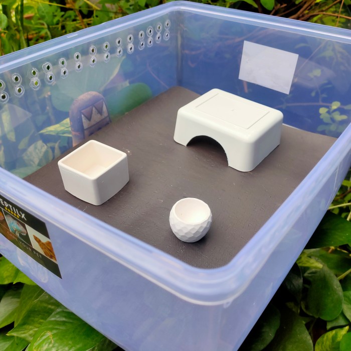 [[BISA COD]] ORIGINAL PAKET KANDANG JUMBO A LEOPARD GECKO DENGAN KARPET - tinggi