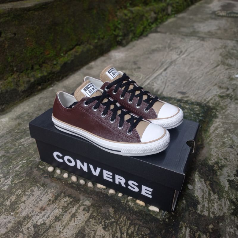 [FULL KULIT] Converse Seasonal Colour Leather Chuck Taylor All Star Low Top 168541c ORIGINAL