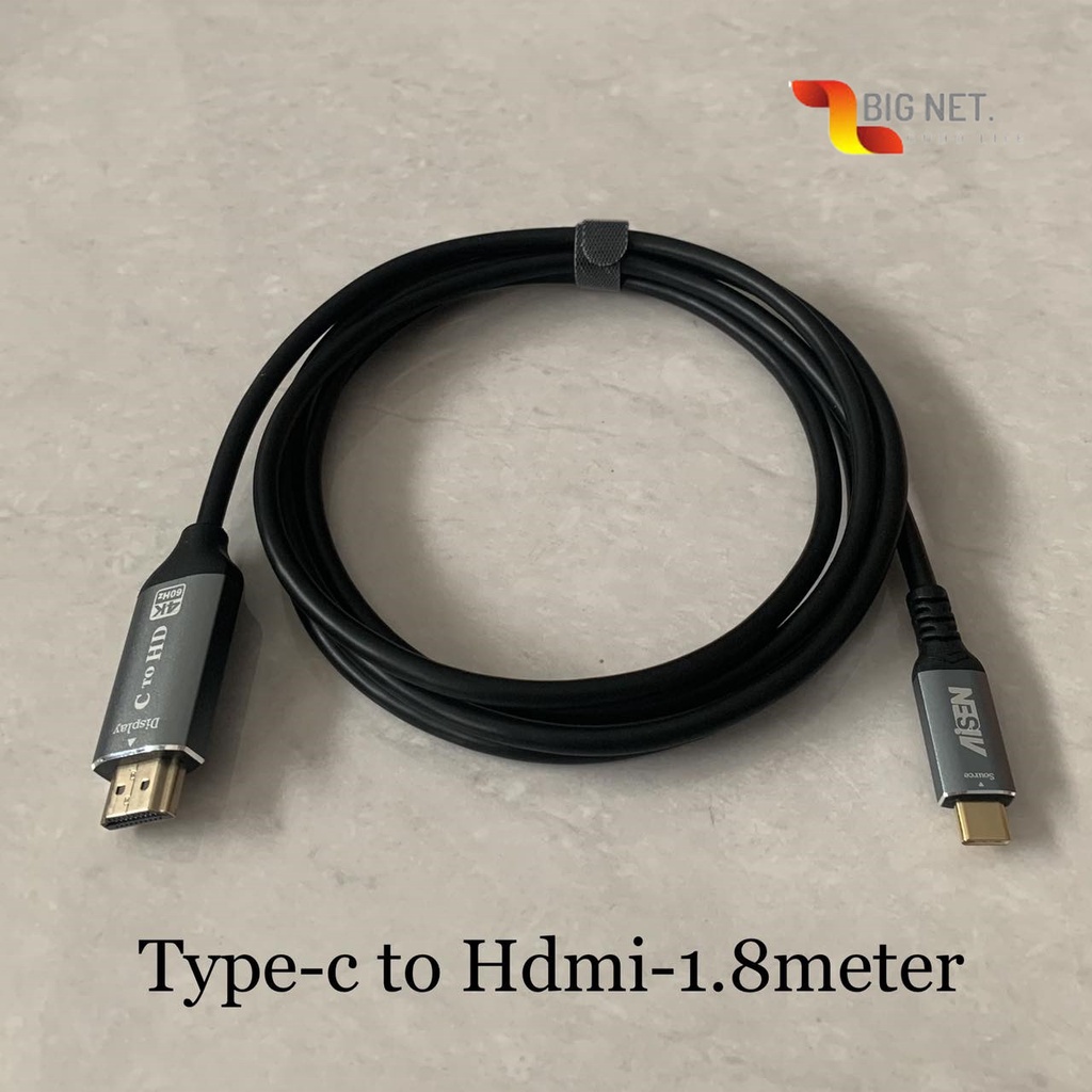 TYPE-C (USB C) To HDTV 4K-1.8meter converter adapter/ TYPE-C TO HDmi-1.8M AISEN