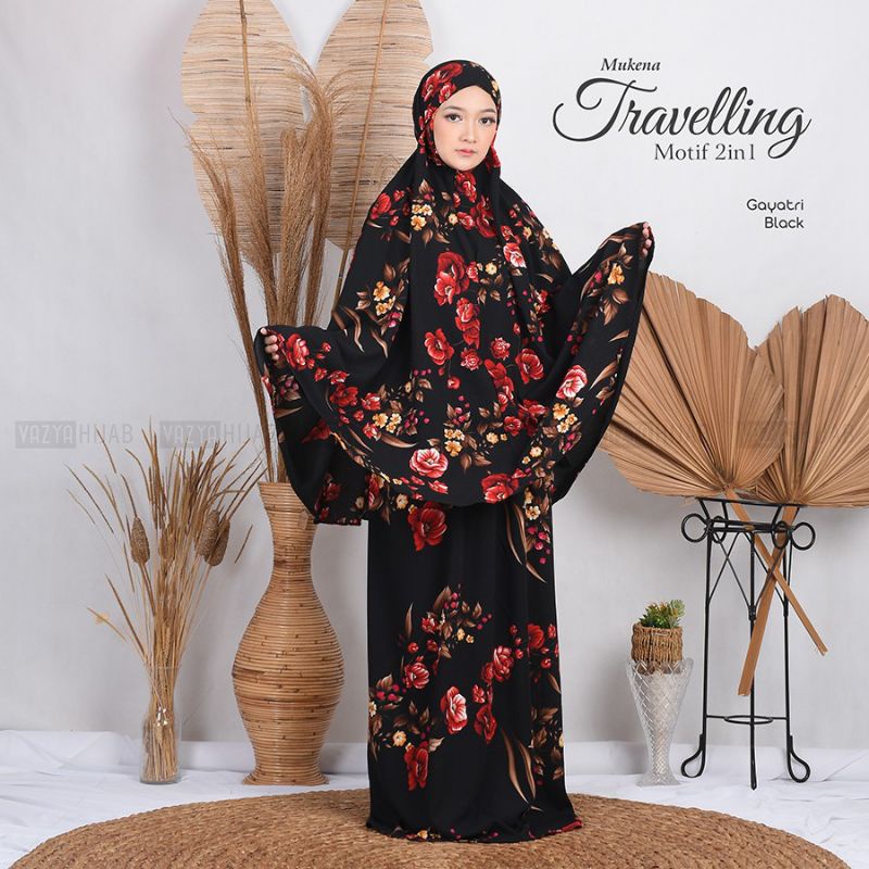 Mukena Traveling Motif 2in1