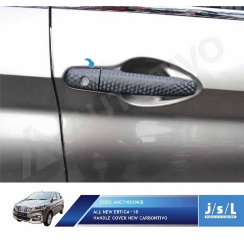 Cover handle all new Ertiga 2018 carbon jsl