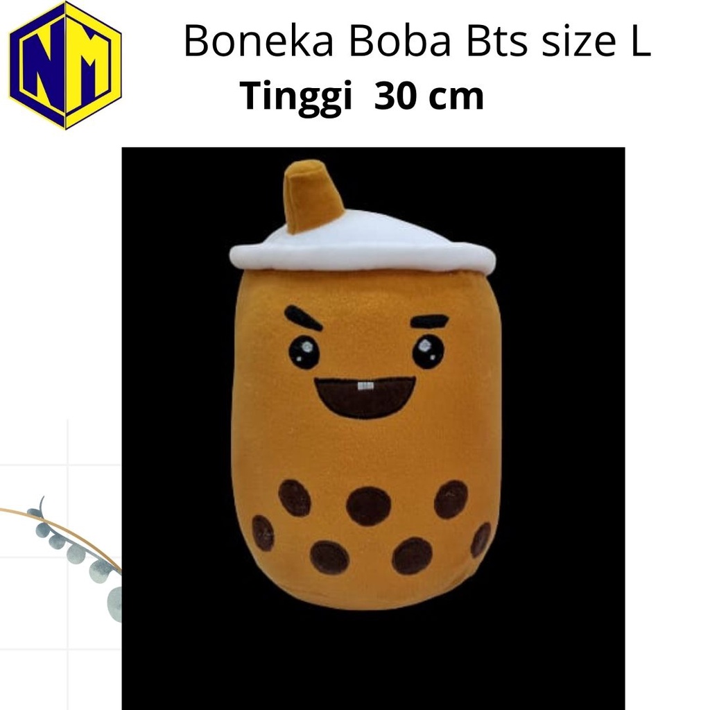 Boneka Boba BTS 30 cm Bantal Boba Size L label SNI Original murah bgt