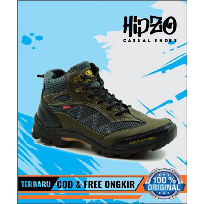 [TERLARIS] Sepatu Pria Hipzo M 032 Pria Boots Original Kasual Casual Boots Kulit Hiking~M 032