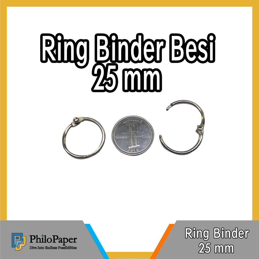 

ATK ~ Ring Binder Besi 25 mm / Ring Mekanik Buka Tutup