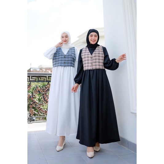 NEW AMY MAXI - Dress Vest (bisa lepas pasang) Ld 104 Pjg 132-1