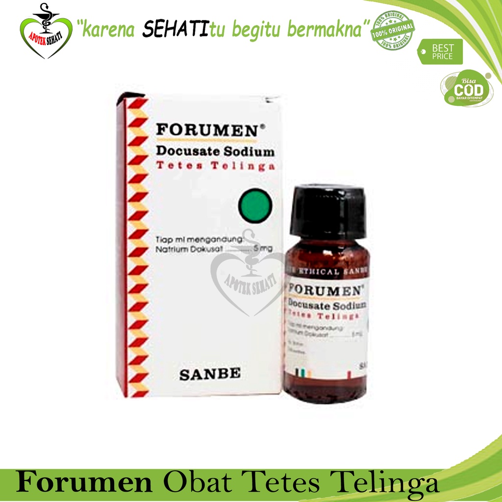 FORUMEN EAR DROP 10ML TETES PELUNAK KOTORAN TELINGA