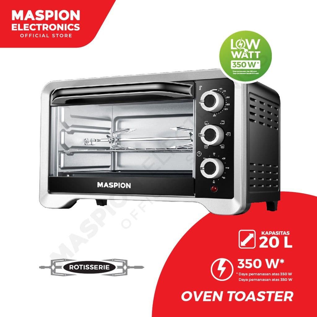 OVEN LISTRIK TOASTER MOT 2001 BS OVEN LISTRIK MASPION 20 LITER