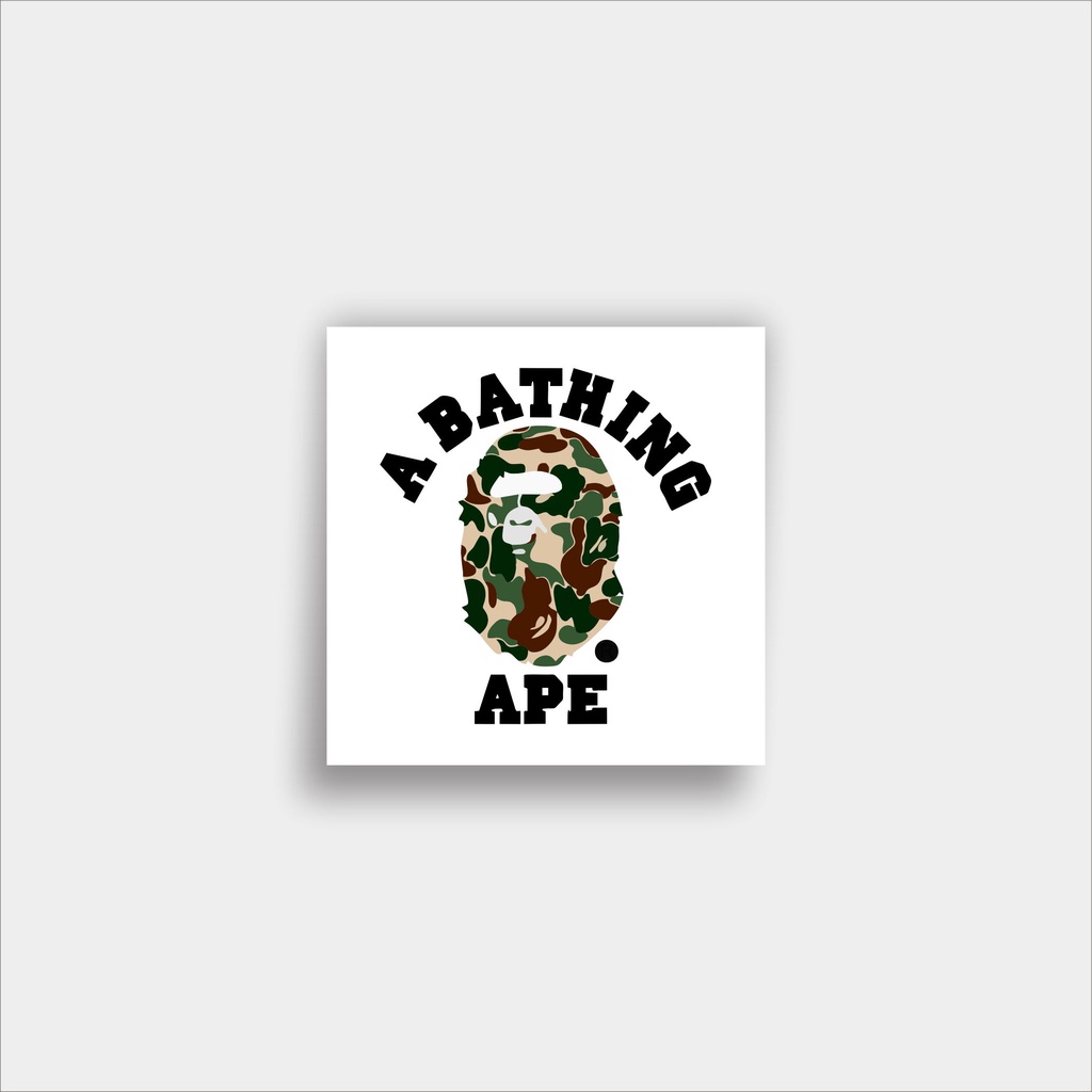 

stiker sticker brand Bape brand Graftac distro murah Tumblr laptop koper helm