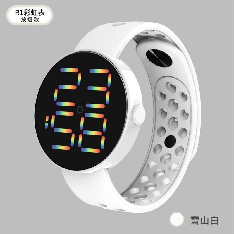 Jam Tangan Pria dan Wanita LED Water resist R1 rubber Original