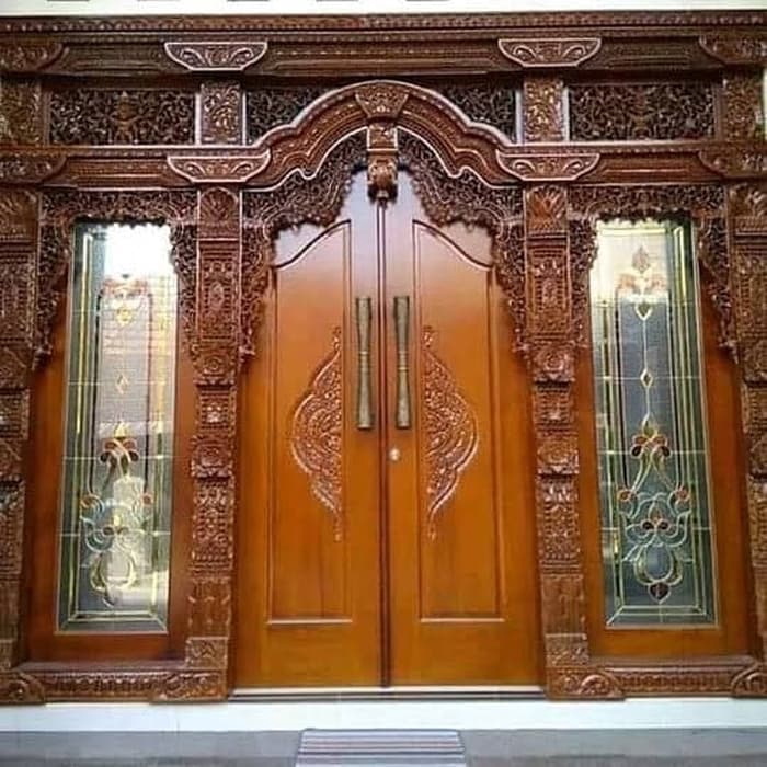 Pintu Gebyok 3 meter kusen jendela kayu jati solid jawa ...