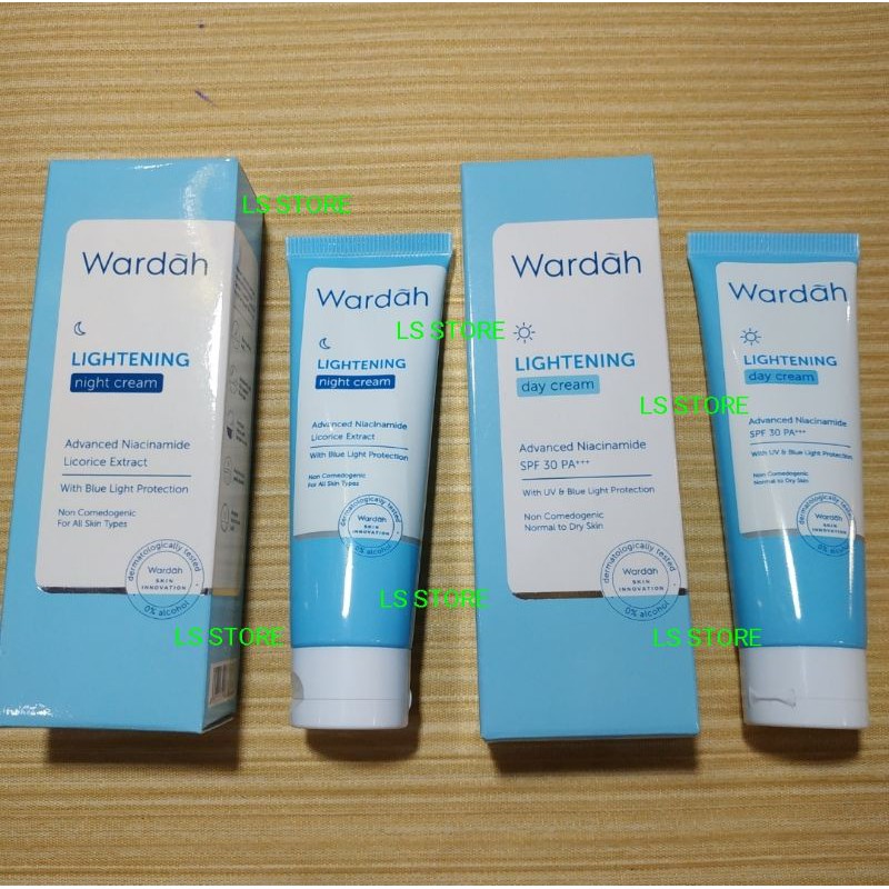 WARDAH LIGHTENING DAY NIGHT CREAM / KRIM SIANG MALAM / 20 GR
