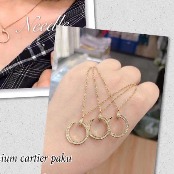 ☃ kalung cartier Paku titanium new ☛
